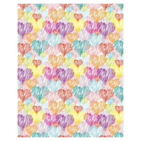 Pillow Roller "Variety of hearts, decorative, size 16x45 cm-1