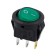 Round key 2 250V 3A (3C) On-off green with Micro backlight (RWB-106, SC-214) Rexan