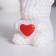 Nightlight "Bear with heart" 2W Led LR44 white 4.5x6x7cm
