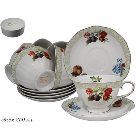 Tea set of Lenardi Fruit, 12 items