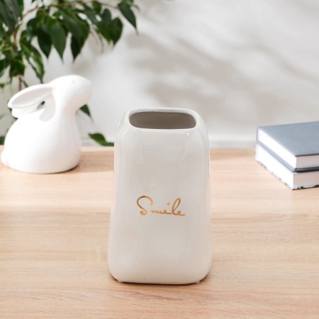 VAZ Coramics Table "Smile" 12x18 cm, white