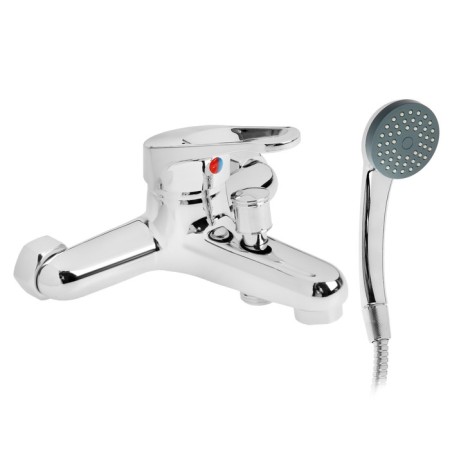 Everest bath mixer B30-028, single-leaf, with a shower set, pouring 138 mm, chrome