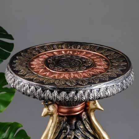 Figure - stand "peacocks" bronze -gold, 70x40x40cm-2
