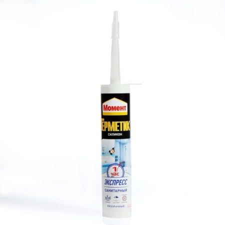 Sealant moment express, silicone, sanitary, transparent, 280 ml-2