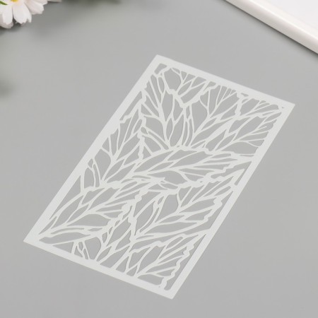 Stencil background plastic "Listopad" 12x20 cm-1