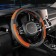 Leather braid, m black Skyway, with orange inserts, s01102362