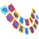 Garland on the tape "Happy Birthday!", Length 176 cm, monster
