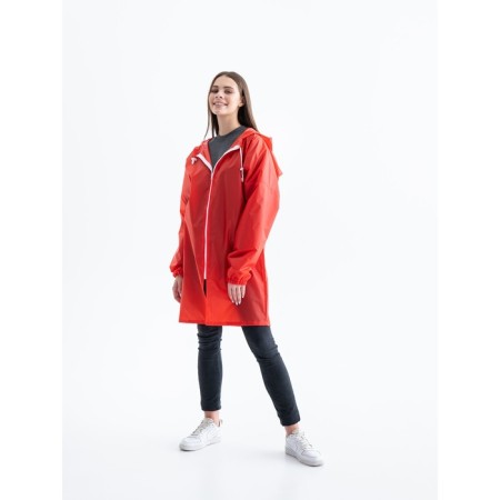 Lightning raincoat unisex, size 44, red color-5