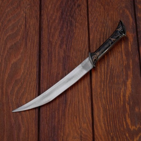 Black knife in a case (pattern) plastic, 28 cm-3