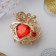 Hair crab "Arfa" apple, 2.3 cm, gold mix