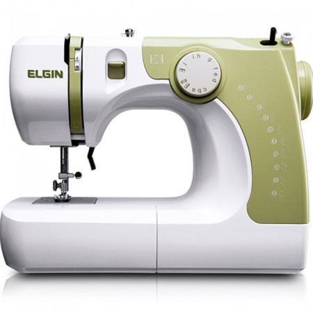 Sewing machine Comfort 14, 70 watts, 11 operations, semiautomatic device, white-green