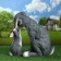 Garden figure "Zaichikha and Bunny" 34x36cm