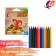 Loves wax 12 colors Zoo, hexagonal