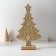 Polystone souvenir "Herringbone Christmas tree with glaze patterns" 18.5x7x30.5 cm