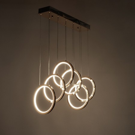 Lamp with DDD "Lorein" LED 60W 3000-6000K black chrome 55.5x25x25-125 cm-3
