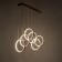 Lamp with DDD "Lorein" LED 60W 3000-6000K black chrome 55.5x25x25-125 cm