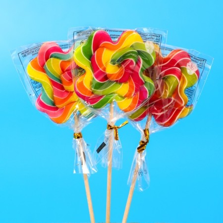 Caramel Lollice "Flowers" on a stick, 30 g-4