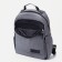 Male backpack on lightning, rise, external pocket, gray color