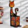 Standing for spoons "cat", Khokhloma