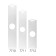 Mounted wall mantra boutique, 230x50x20 mm, white color