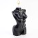 Figure candle "Women's silhouette", 10 cm, black