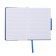 Notepad A6+, 80 sheets, covering artificial leather, lies, a magnetic valve with thermoting, an offset block 80g/m2, blue
