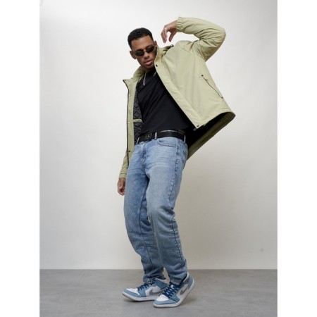 Spring jacket, size 50, light green color-1