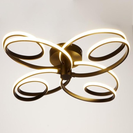 Chandelier 669508/4 LED 96W 4000k black 65x65x14 cm Bayerlux