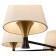 Perfetto chandelier, 5xe14, black color and brass