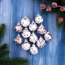Set of balls plastic D-3 cm, 12 pcs 
