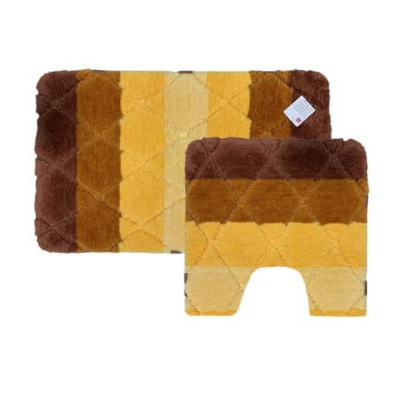 A set of Dasch rugs "Alberta", 50x80 cm, 55x55 cm, brown color