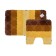 A set of Dasch rugs "Alberta", 50x80 cm, 55x55 cm, brown color