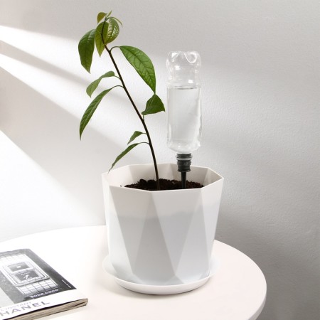 Auto -polyoves for indoor plants for a bottle, adjustable, gray, plastic, height 16 cm, 4 pcs.-10