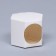 Bonbonniere, white, 8 x 7.5 x 6 cm