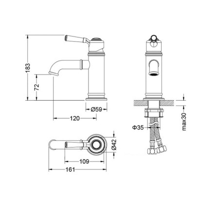 Timo ARISA 5361/00F shell mixer, chrome-2