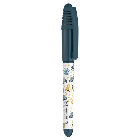 Fright pen Schneider "Zippi Space" blue, 1 cartridge, flu, dark blue-white case-2