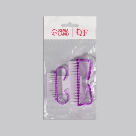 Manicure/pedicure brushes, 2 pcs, color mix-5