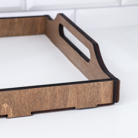 Wooden tray 30x50x7.4 cm white-2