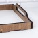 Wooden tray 30x50x7.4 cm white