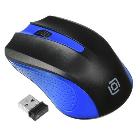 Mouse call 485MW black/blue optical (1000DPI) wireless USB for laptop (3but)-2