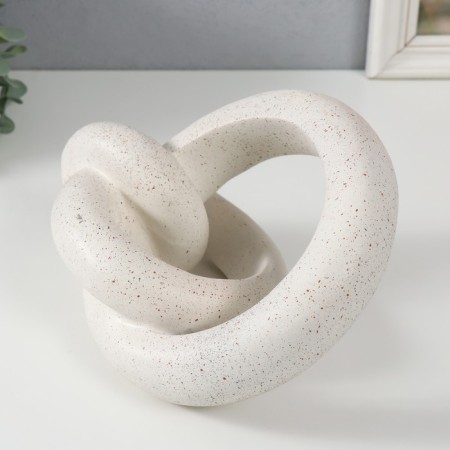 Polystone souvenir "Abstraction. Note" White with black interspersed 20x18x11.5 cm-3