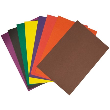 Cardboard of color A4, 8 sheets, 8 colors of multi-remote-1