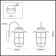 Street lamp IP44 HELM, 1x60W, E27, IP44, black color