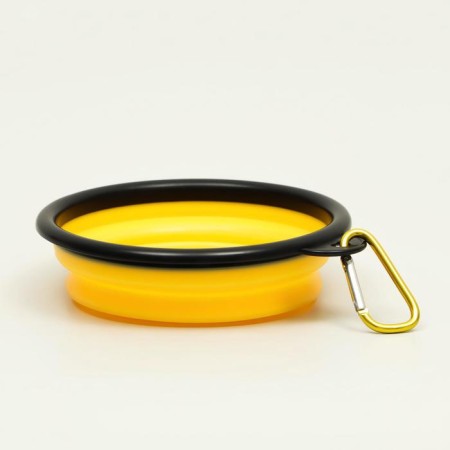 Silicone bowl, folding, 350 ml, 13 cm, orange-4