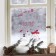Stickers on the glass "New Year's bears", reusable, 20 x 34 cm, New Year