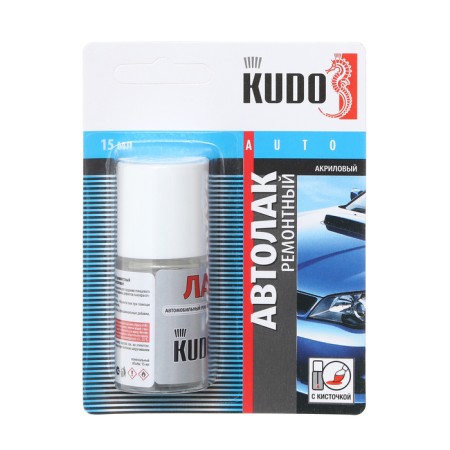 Lacques Kudo car repair with a brush, glossy, 15 ml KU-70000