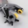 Wake-and-handle for installing blocks and buttons, with blocks and buttons, HPU-6
