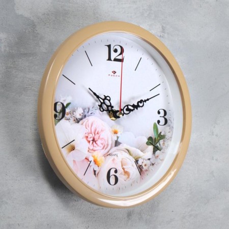 Watch wall, interior "flowers" D-22 cm, silent-1
