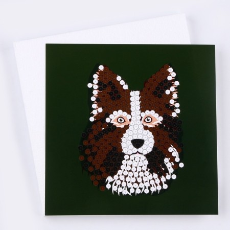 Painting from sequins 20 × 20 cm "Dog"-2