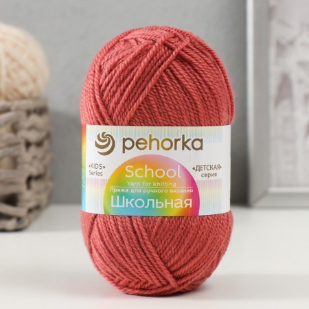 School yarn 100% acrylic 150m/50g (185 earth)